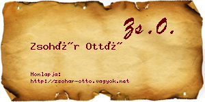 Zsohár Ottó névjegykártya